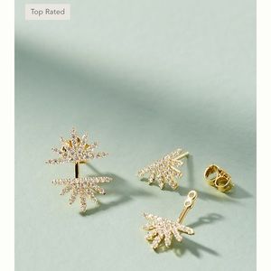 Sunburst Front-Back Earrings